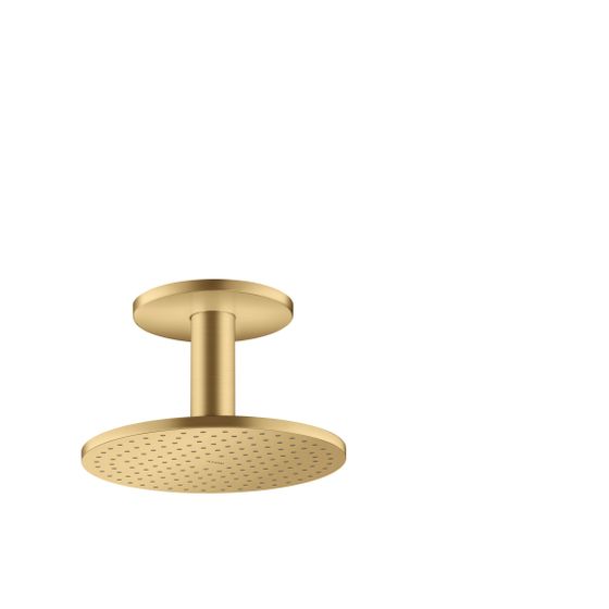 Hansgrohe AXOR ShowerSolutions Kopfbrause 250mm, 19l/min, 1jet, Deckenanschluss, Brushed Gold Optic
