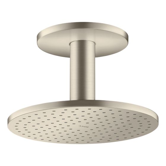 Hansgrohe AXOR ShowerSolutions Kopfbrause 250mm, 19l/min, 1jet, Deckenanschluss, Brushed Nickel