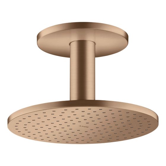 Hansgrohe AXOR ShowerSolutions Kopfbrause 250mm, 19l/min, 1jet, Deckenanschluss, Brushed Red Gold