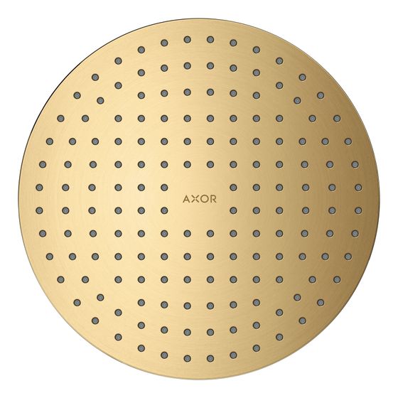 Hansgrohe AXOR ShowerSolutions Kopfbrause 250mm, 21l/min, 2jet Deckenintegriert, Brushed Gold Optic