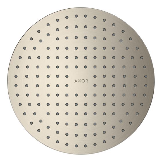 Hansgrohe AXOR ShowerSolutions Kopfbrause 250mm, 21l/min, 2jet Deckenintegriert, Brushed Nickel