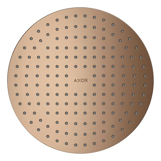 Hansgrohe AXOR ShowerSolutions Kopfbrause 250mm, 17,7l/min, 1jet Deckenintegriert, Brushed Red Gold