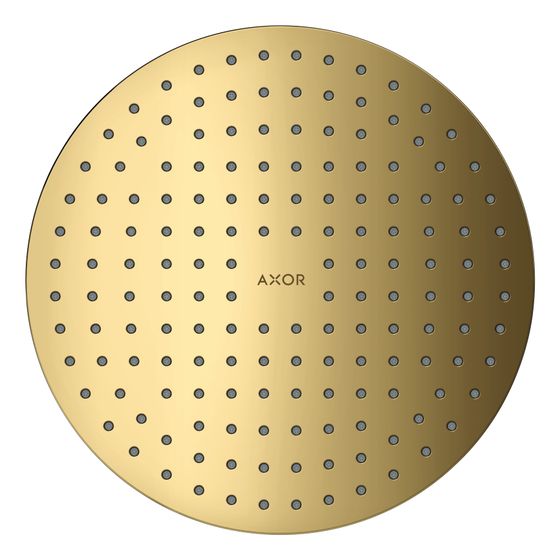 Hansgrohe AXOR ShowerSolutions Kopfbrause 250mm, 17,7l/min, 1jet Deckenintegriert, Polished Gold Optic
