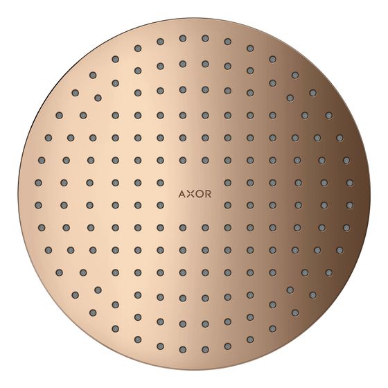 Hansgrohe AXOR ShowerSolutions Kopfbrause 250mm, 17,7l/min, 1jet Deckenintegriert, Polished Red Gold