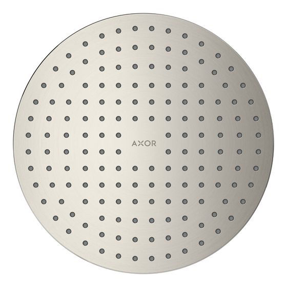 Hansgrohe AXOR ShowerSolutions Kopfbrause 250mm, 17,7l/min, 1jet Deckenintegriert, Edelstahl Optic