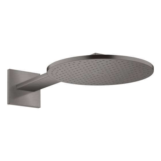Hansgrohe AXOR ShowerSolutions Kopfbrause 300mm, 17,6l/min, 1jet, Brausearm, Brushed Black Chrome
