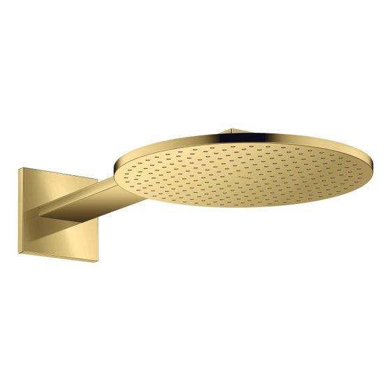 Hansgrohe AXOR ShowerSolutions Kopfbrause 300mm, 17,6l/min, 1jet, Brausearm, Polished Gold Optic
