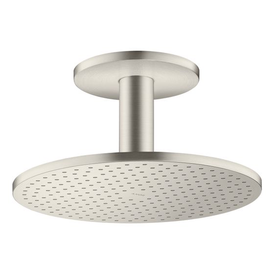 Hansgrohe AXOR ShowerSolutions Kopfbrause 300mm, 18l/min, 2jet, Deckenanschluss, Edelstahl Optic