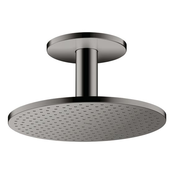 Hansgrohe AXOR ShowerSolutions Kopfbrause 300mm, 19l/min, 1jet, Deckenanschluss, Polished Black Chrome