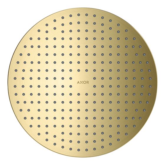 Hansgrohe AXOR ShowerSolutions Kopfbrause 300mm, 18,1l/min, 1jet Deckenintegriert, Brushed Brass