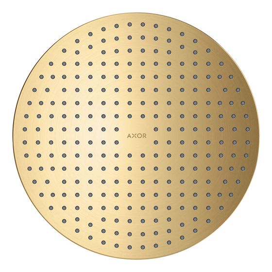 Hansgrohe AXOR ShowerSolutions Kopfbrause 300mm, 18,1l/min, 1jet Deckenintegriert, Brushed Gold Optic