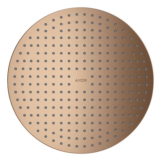 Hansgrohe AXOR ShowerSolutions Kopfbrause 300mm, 18,1l/min, 1jet Deckenintegriert, Brushed Red Gold