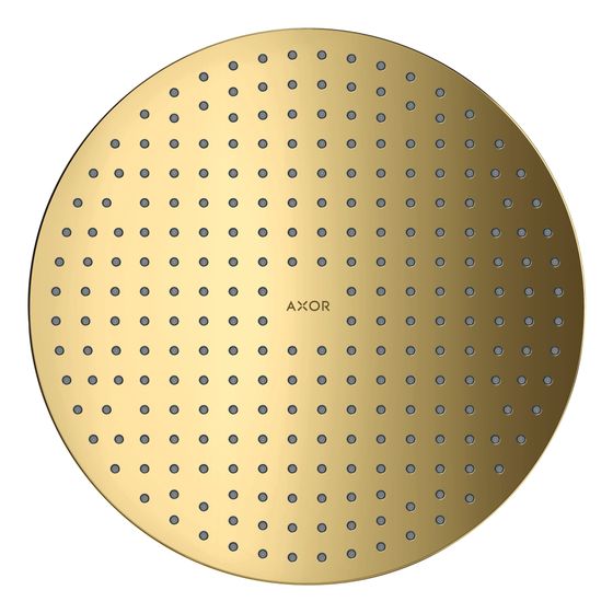 Hansgrohe AXOR ShowerSolutions Kopfbrause 300mm, 18,1l/min, 1jet Deckenintegriert, Polished Gold Optic