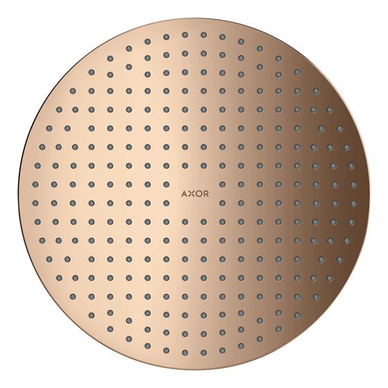 Hansgrohe AXOR ShowerSolutions Kopfbrause 300mm, 18,1l/min, 1jet Deckenintegriert, Polished Red Gold