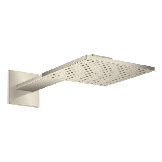 Hansgrohe AXOR ShowerSolutions Kopfbrause, 17l/min, 250x250mm, 1jet, Brausearm, Brushed Nickel