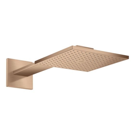 Hansgrohe AXOR ShowerSolutions Kopfbrause, 17l/min, 250x250mm, 1jet, Brausearm, Brushed Red Gold