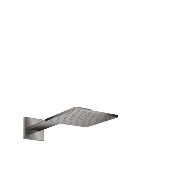 Hansgrohe AXOR ShowerSolutions Kopfbrause, 17l/min, 250x250mm, 1jet, Brausearm, Polished Black Chrome