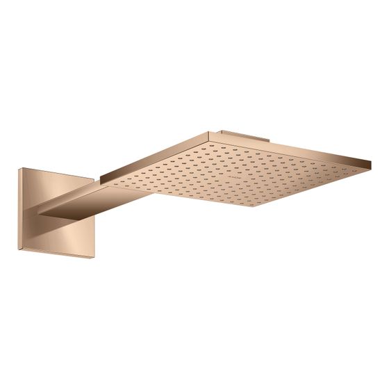 Hansgrohe AXOR ShowerSolutions Kopfbrause, 17l/min, 250x250mm, 1jet, Brausearm, Polished Red Gold