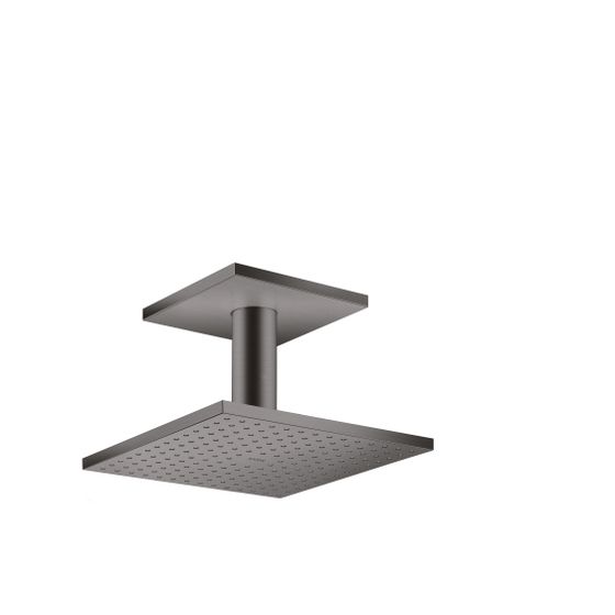 Hansgrohe AXOR ShowerSolutions Kopfbrause, 19l/min, 250x250mm, 1jet, Deckenanschluss, Brushed Black Chrome
