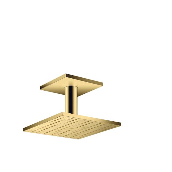 Hansgrohe AXOR ShowerSolutions Kopfbrause, 19l/min, 250x250mm, 1jet, Deckenanschluss, Polished Gold Optic