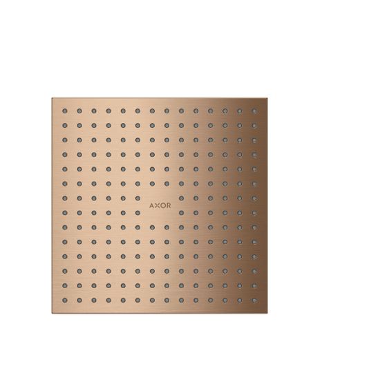 Hansgrohe AXOR ShowerSolutions Kopfbrause, 17l/min, 250x250mm, 2jet, Deckenintegriert, Brushed Red Gold