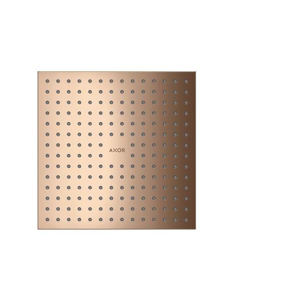 Hansgrohe AXOR ShowerSolutions Kopfbrause, 17l/min, 250x250mm, 2jet, Deckenintegriert, Polished Red Gold