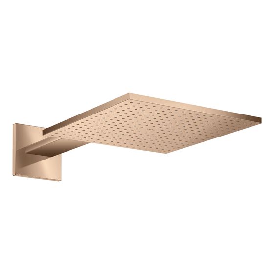 Hansgrohe AXOR ShowerSolutions Kopfbrause, 27,4l/min, 300x300mm, 2jet, Brausearm, Polished Red Gold