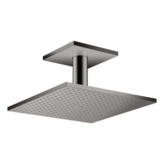 Hansgrohe AXOR ShowerSolutions Kopfbrause, 27l/min, 300x300mm, 2jet, Deckenanschluss, Polished Black Chrome