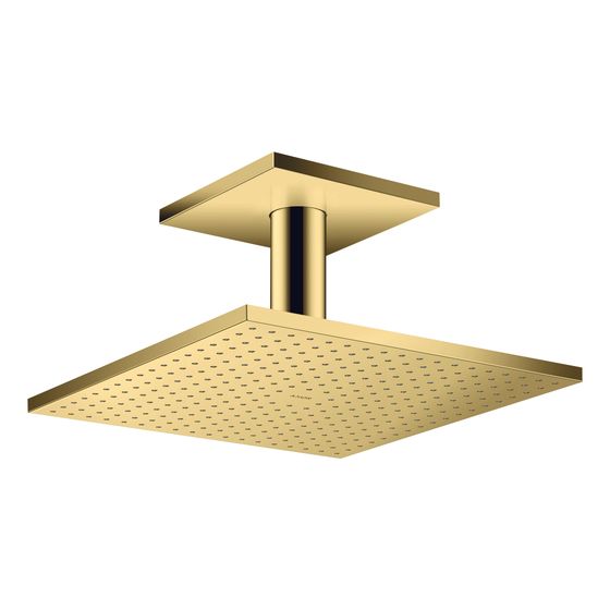 Hansgrohe AXOR ShowerSolutions Kopfbrause, 27l/min, 300x300mm, 2jet, Deckenanschluss, Polished Gold Optic