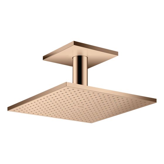 Hansgrohe AXOR ShowerSolutions Kopfbrause, 19l/min, 300x300mm, 1jet, Deckenanschluss, Polished Red Gold