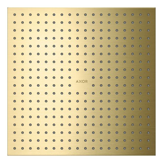 Hansgrohe AXOR ShowerSolutions Kopfbrause, 17l/min, 300x300mm, 2jet, Deckenintegriert, Brushed Brass