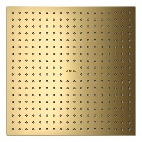 Hansgrohe AXOR ShowerSolutions Kopfbrause, 18,1l/min, 300x300mm, 1jet, Deckenintegriert, Polished Gold Optic