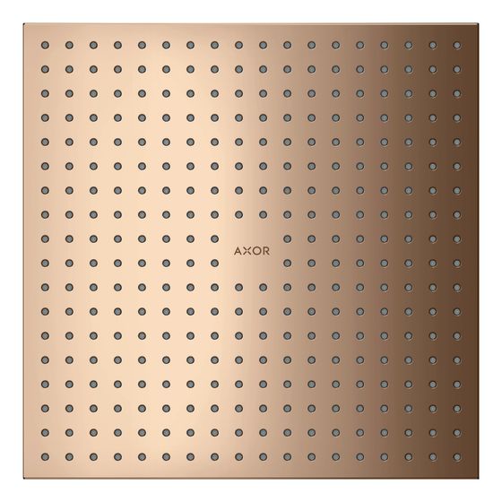 Hansgrohe AXOR ShowerSolutions Kopfbrause, 17l/min, 300x300mm, 2jet, Deckenintegriert, Polished Red Gold