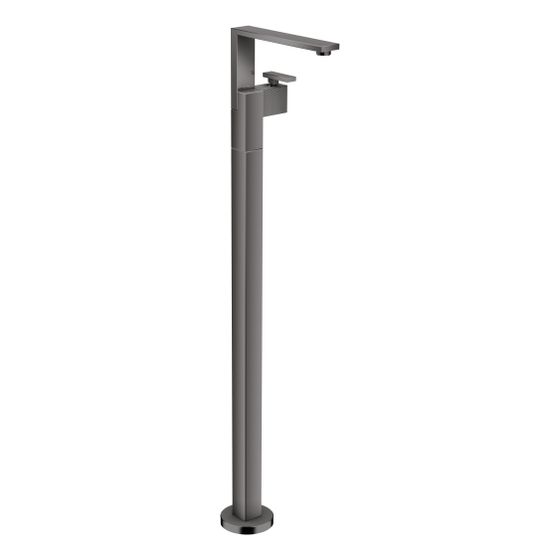 Hansgrohe AXOR Edge Einhebel-Waschtischmischer bodenstehend, 5l/min, Push-Open, Diamantschliff, Polished Black Chrome