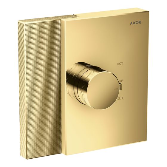 Hansgrohe AXOR Edge Thermostat HighFlow, 59l/min, Unterputz, Diamantschliff, Polished Gold Optic