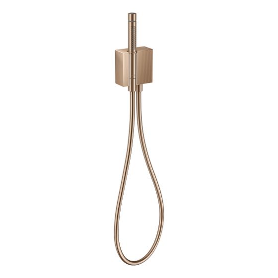 Hansgrohe AXOR Edge Portereinheit, 16,2l/min, Stabhandbrause 2jet, Brauseschlauch, Diamantschliff, Polished Red Gold