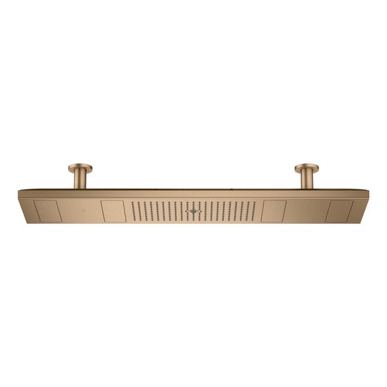 Hansgrohe AXOR ShowerSolutions ShowerHeaven, 21l/min, 1200x300mm, 4jet, Lichtmodul 5000 K, Brushed Bronze