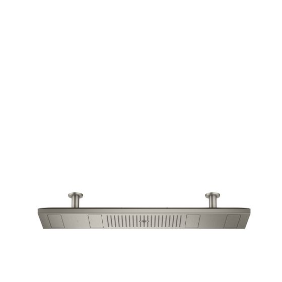 Hansgrohe AXOR ShowerSolutions ShowerHeaven, 21l/min, 1200x300mm, 4jet, Lichtmodul 3500 K, Edelstahl Optic