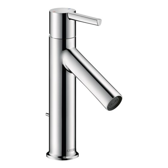 Hansgrohe AXOR Starck Einhebel-Waschtischmischer 100mm, 5l/min, Hebelgriff, Zugstangen-Ablaufgarnitur, Chrom