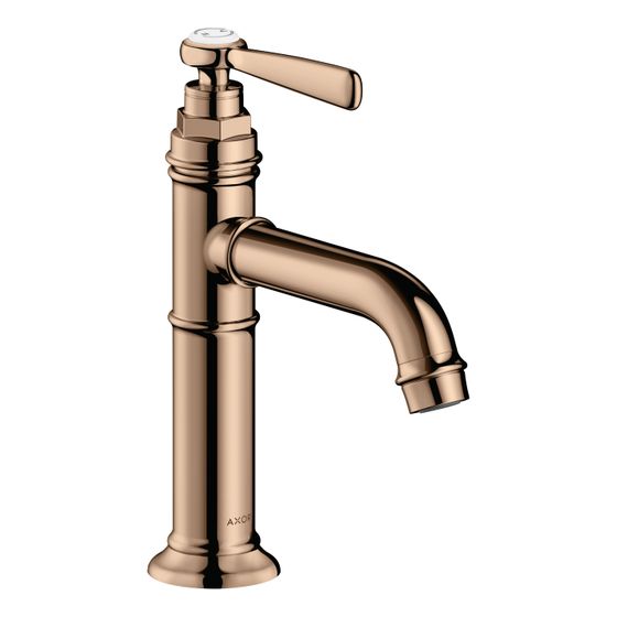 Hansgrohe AXOR Montreux Einhebel-Waschtischmischer 100mm, 5l/min, Hebelgriff, Ablaufgarnitur, Polished Red Gold