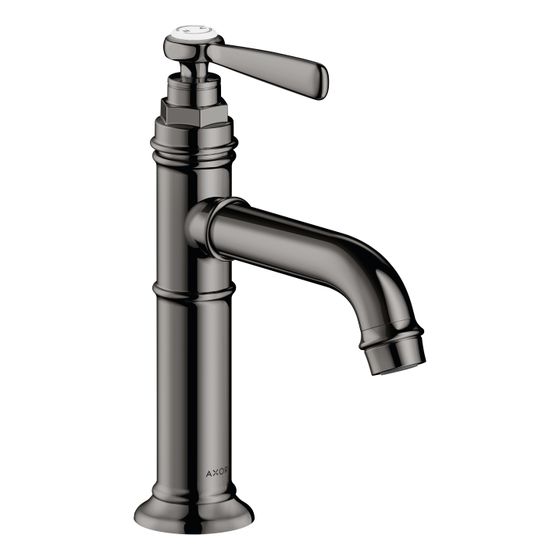 Hansgrohe AXOR Montreux Einhebel-Waschtischmischer 100mm, 5l/min, Hebelgriff, Ablaufgarnitur, Polished Black Chrome