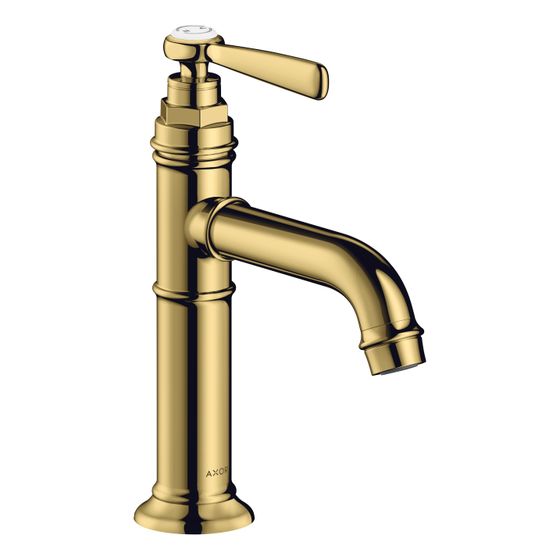 Hansgrohe AXOR Montreux Einhebel-Waschtischmischer 100mm, 5l/min, Hebelgriff, Ablaufgarnitur, Polished Gold Optic