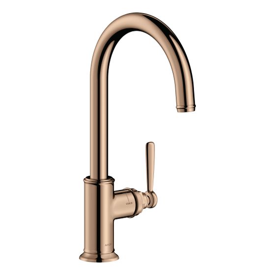 Hansgrohe AXOR Montreux Einhebel-Küchenmischer 260mm, 11l/min, Schwenkauslauf, Polished Red Gold