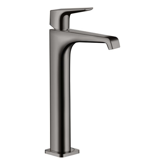 Hansgrohe AXOR Citterio E Einhebel-Waschtischmischer 250mm, Hebelgriff, Ablaufgarnitur für AufsatzWT, Polished Black Chrome