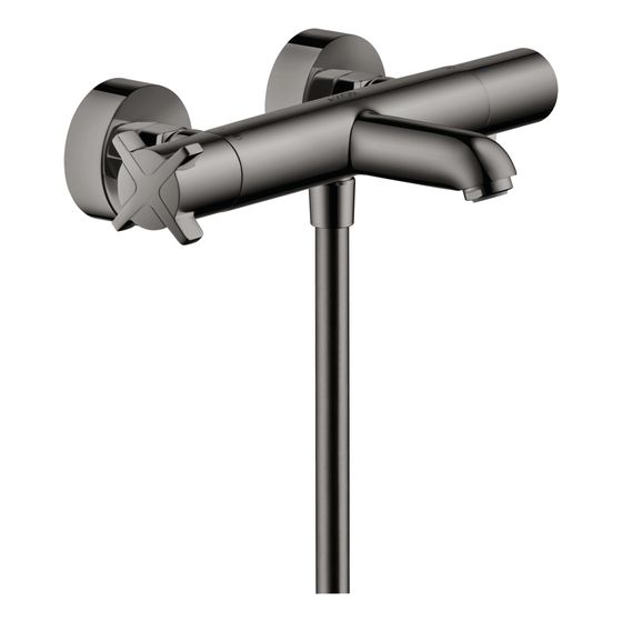 Hansgrohe AXOR Citterio E Wannenthermostat Aufputz, 2 Verbraucher, Polished Black Chrome
