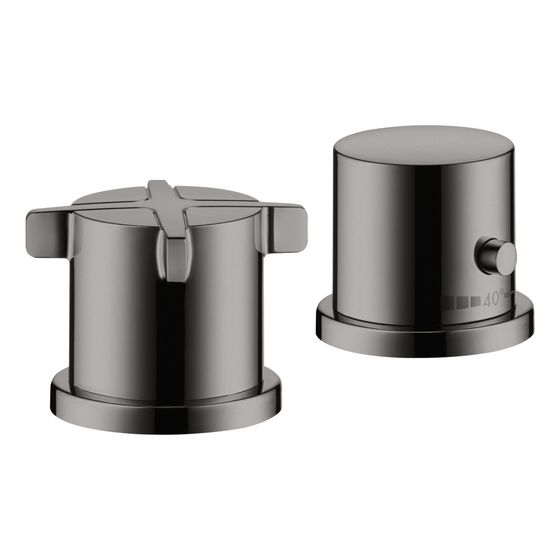 Hansgrohe 2-Loch Thermostat AXOR Citterio E Wannenrandmontage, DN 15, Polished Black Chrome