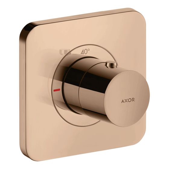 Hansgrohe AXOR Citterio E Thermostat 120x120mm, UP, DN 20, Polished Red Gold