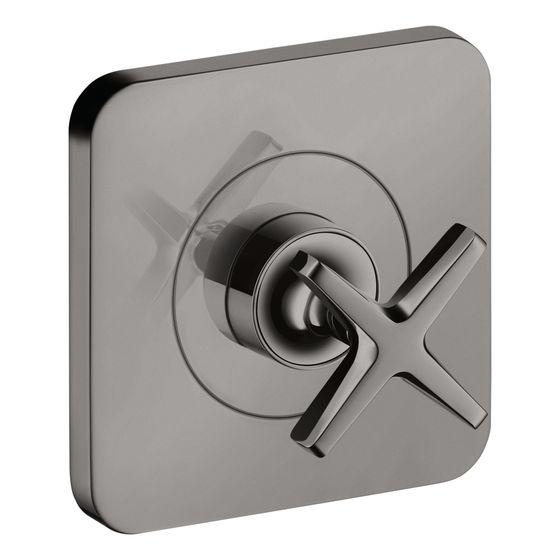 Hansgrohe AXOR Absperrventil Citterio E UP, 120x120mm, gerade, Polished Black Chrome