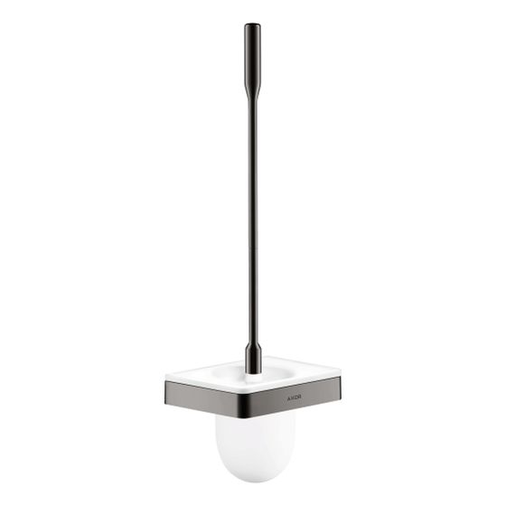 Hansgrohe AXOR Universal Softsquare Toilettenbürstenhalter Wandmontage, Polished Black Chrome
