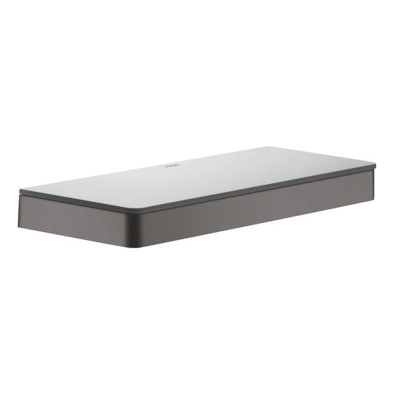 Hansgrohe AXOR Universal Softsquare Ablage 300mm, Sicherheitsglas, Brushed Black Chrome